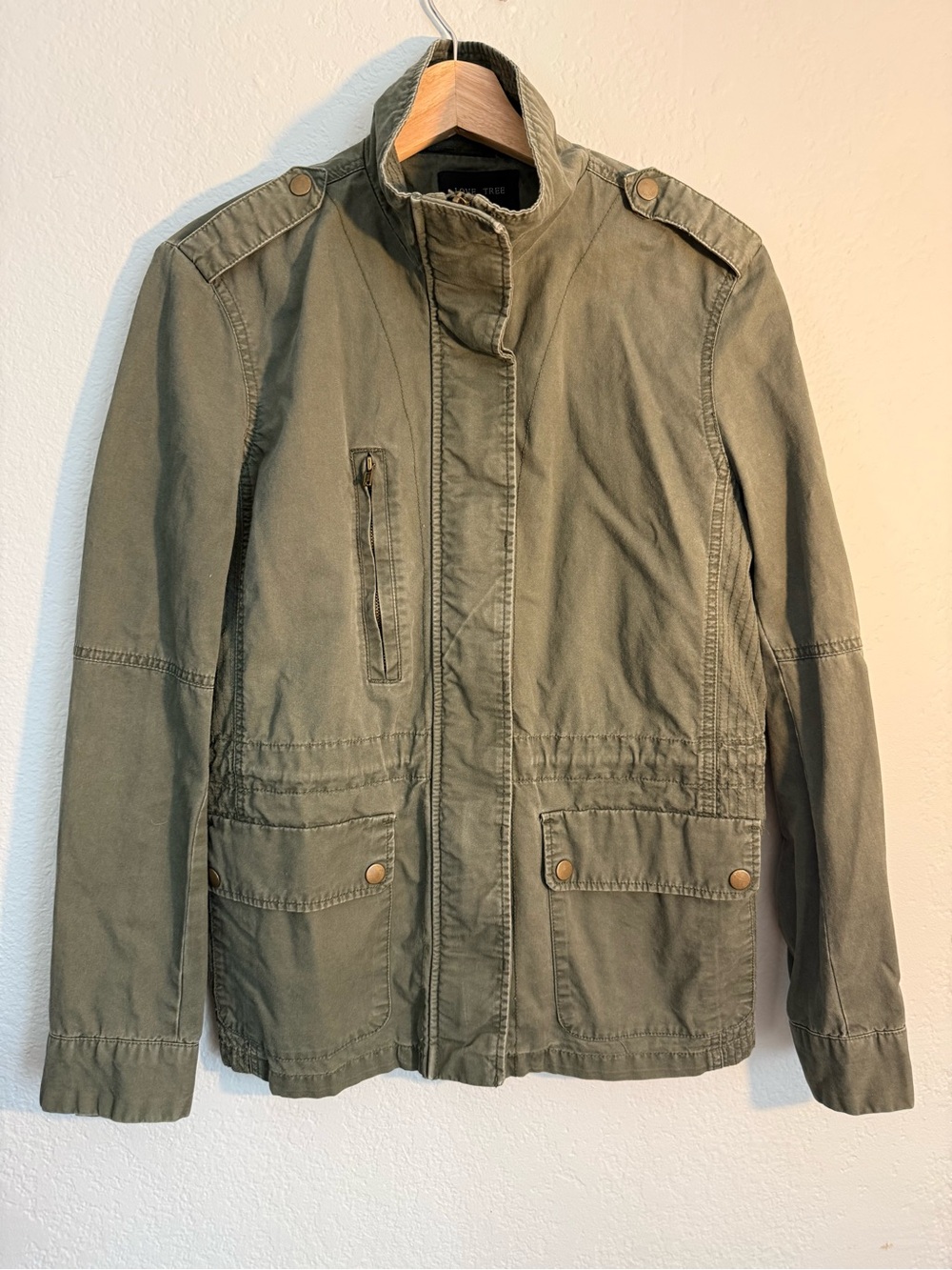 Love Tree Olive Green Utility Jacket